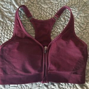 Zip up Sports Bra
